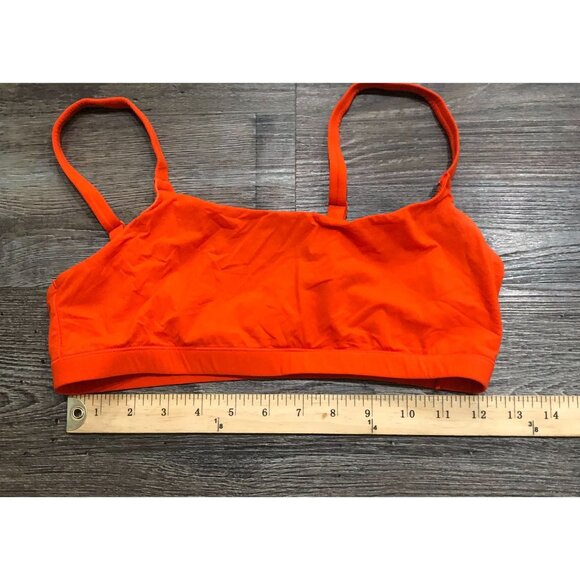 Skims Athletic Sports Bra Large Orange Athletic Work Out Yoga Running - Picture 4 of 4